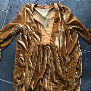 Free People mustard Yellow/gold Tunic!